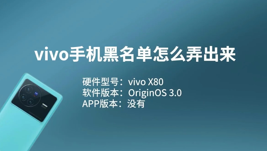 vivo手机黑名单查找攻略